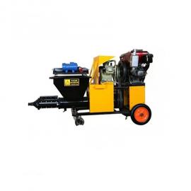 Diesel engine cement mortar plaster machine 