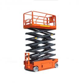 Mini self-propelled scissor lift for cleaning